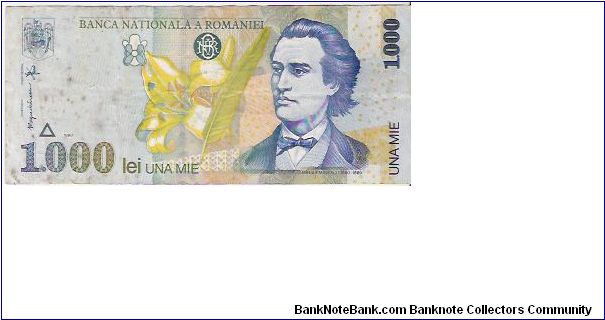 Banknote from Romania year 1998