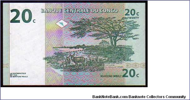 Banknote from Congo year 1997