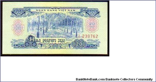 (Vietnam - South)

20 Xu
Pk 38

(o.d 1966) Banknote