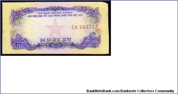 (Vietnam - South)

10 Xu
Pk R1 Banknote