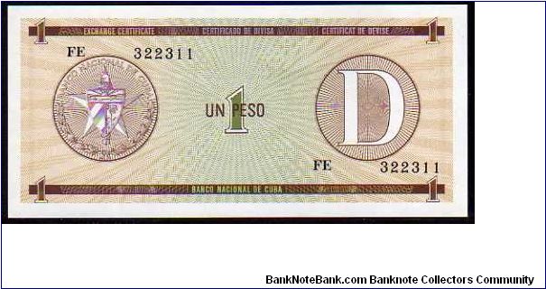 1 Peso

Pk Fx32
==================
Foreign Exchange Certificate
================== Banknote