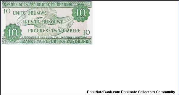 Banknote from Burundi year 2005