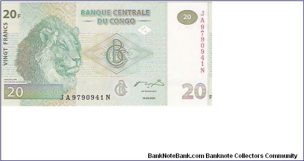 30-06-2003
20 FRANCS
JA 9790941 N

P # 94 Banknote