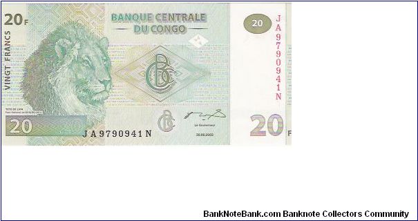 30-06-2003
20 FRANCS
JA 9790941 N

P # 94 Banknote