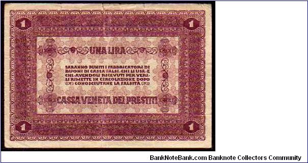 Banknote from Italy year 1918