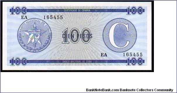 100 Pesos
Pk Fx25
----------------
Foreign Exchange Certificate
---------------- Banknote