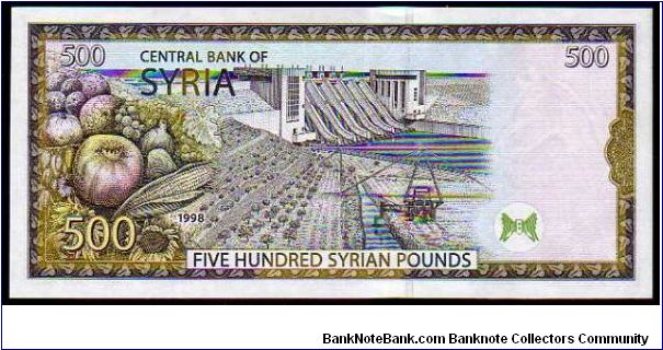 Banknote from Syria year 1998