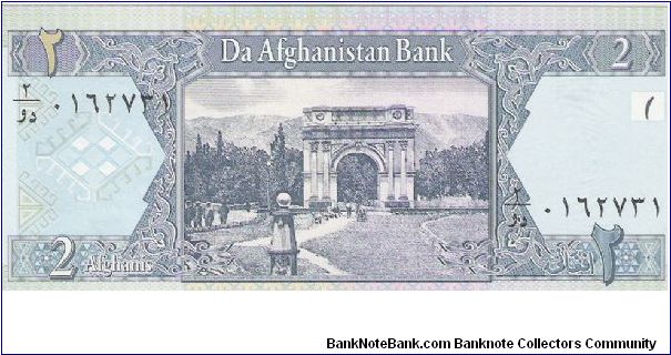 2 AFGHANIS Banknote