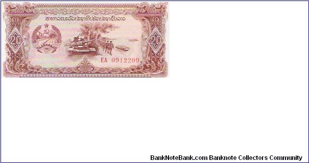 20 KIP
EA 0912209

P # 28 Banknote