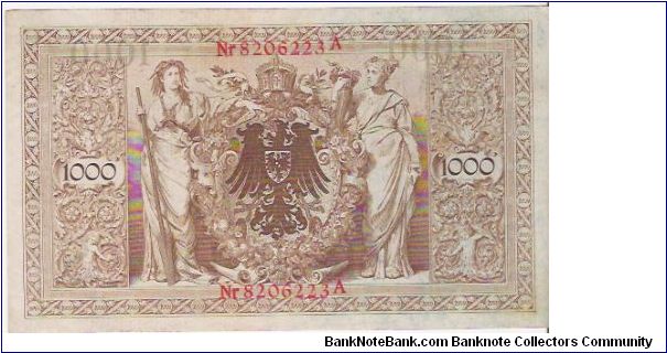 Banknote from Germany year 1910