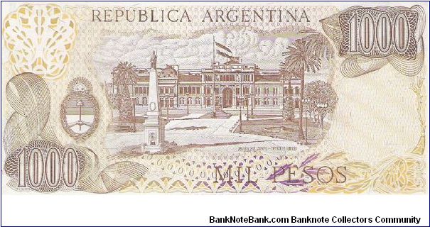 Banknote from Argentina year 1976