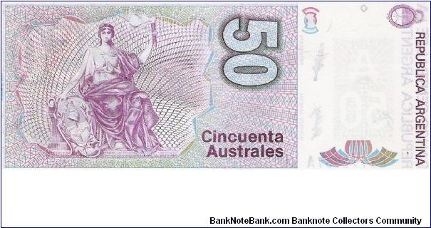 Banknote from Argentina year 1985