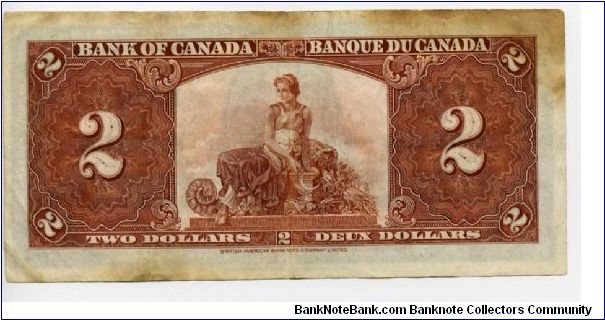 Banknote from Canada year 1937