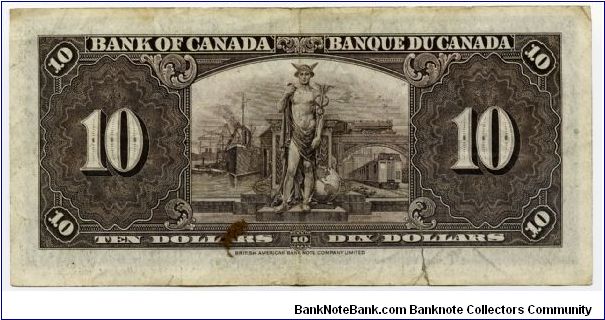 Banknote from Canada year 1937