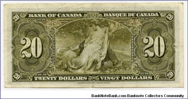 Banknote from Canada year 1937