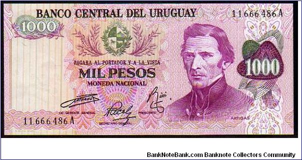 1000 Pesos
Pk 52 Banknote