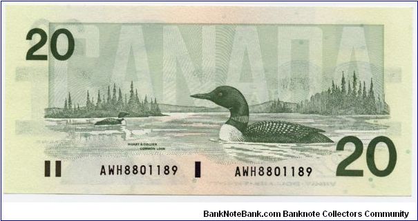 Banknote from Canada year 1991