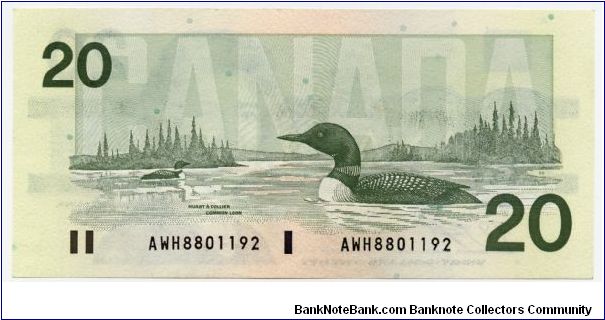 Banknote from Canada year 1991