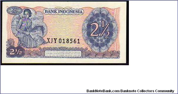 Banknote from Indonesia year 1968