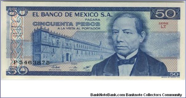 Mexico 1981 50 Pesos Banknote