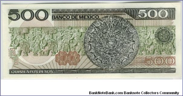 Banknote from Mexico year 1984