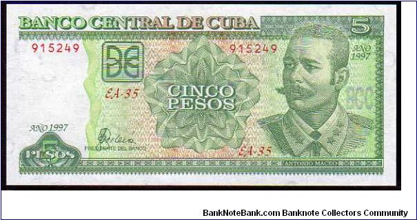 5 Pesos
Pk 116 Banknote