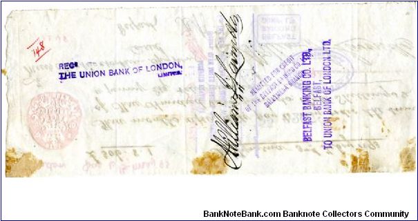 Banknote from United Kingdom year 1893
