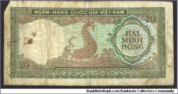 Banknote from Vietnam year 1964