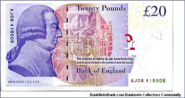 Banknote from United Kingdom year 2007