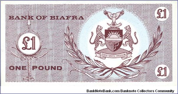 Banknote from Biafra year 1967