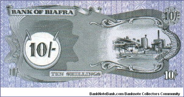 Banknote from Biafra year 1968