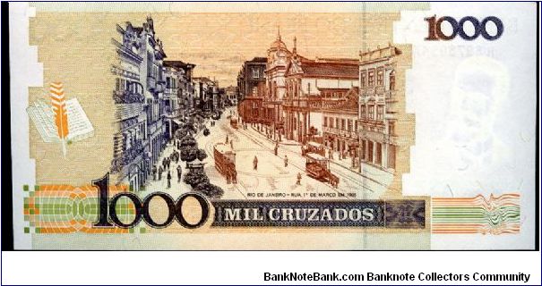 Banknote from Brazil year 1988