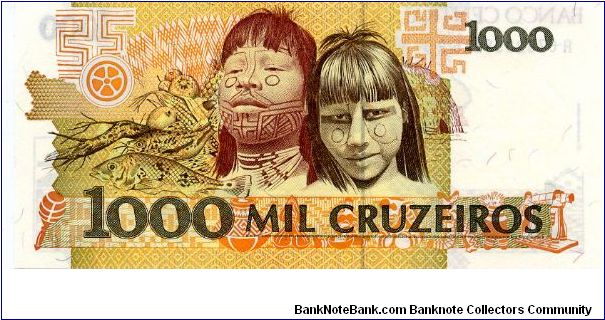 Banknote from Brazil year 1990