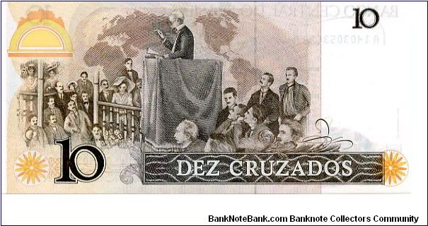 Banknote from Brazil year 1987
