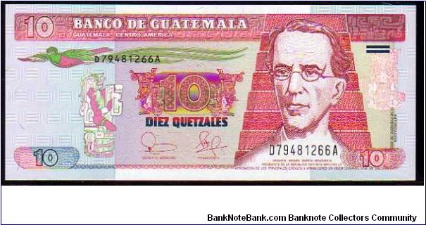 10 Quetzales
Pk 107
----------------
12-02-2003
---------------- Banknote