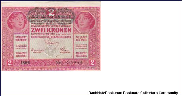 2 KRONEN

1606
No  327859 Banknote