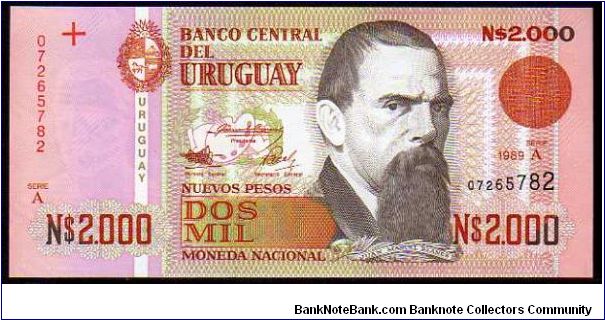 2000 Nuevos Pesos
Pk 68 Banknote
