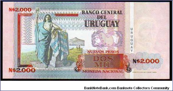 Banknote from Uruguay year 1989