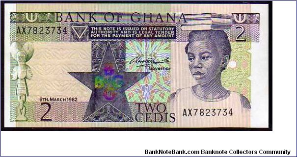 2 Cedis
Pk 18a Banknote