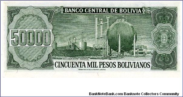 Banknote from Bolivia year 1984