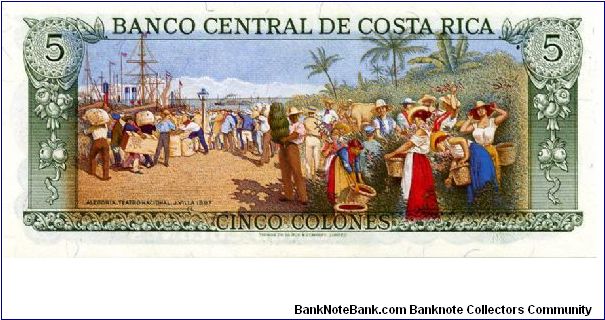 Banknote from Costa Rica year 1989