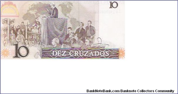 Banknote from Brazil year 1987