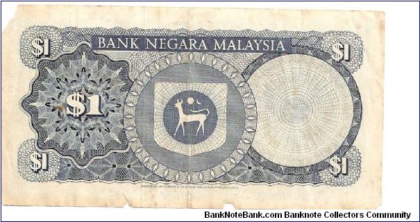 Banknote from Malaysia year 1972