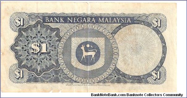 Banknote from Malaysia year 1972