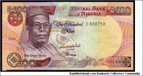 100 Naira
Pk 28e Banknote