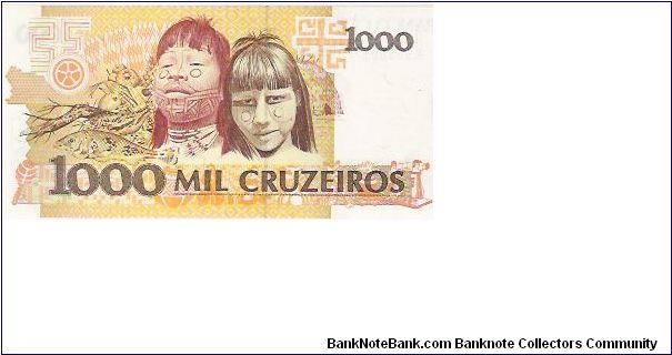 Banknote from Brazil year 1990