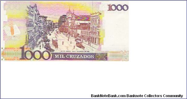Banknote from Brazil year 1989