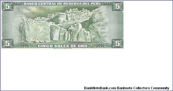 Banknote from Peru year 1974