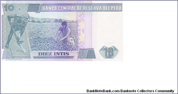 Banknote from Peru year 1987