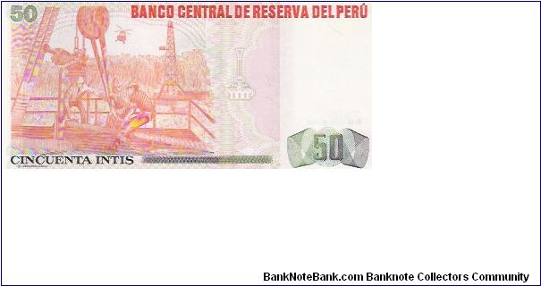 Banknote from Peru year 1987